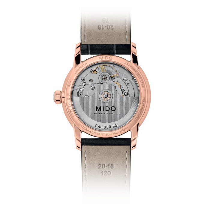 Mido M0378073603100 Reloj Automático para Mujer con Caja Rosa