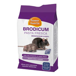 Flower Raticida Brodicum Pasta Fresca 150 g Anticoagulante para Roedores