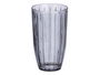 Vivalto Vaso Alto Rayas 440 ml Humo Gris Vidrio 8.2x14.2x8.2 cm (Set de 24)