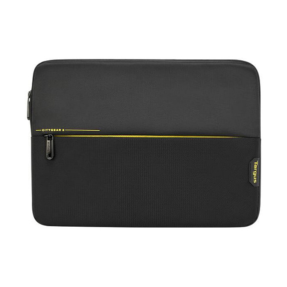 Targus CityGear Funda para Portátil 33.8 cm (13.3"), Negro, de Poliéster y Poliuretano, con Bolsillo para Tablet, 230 g - Compatible con Cualquier Marca