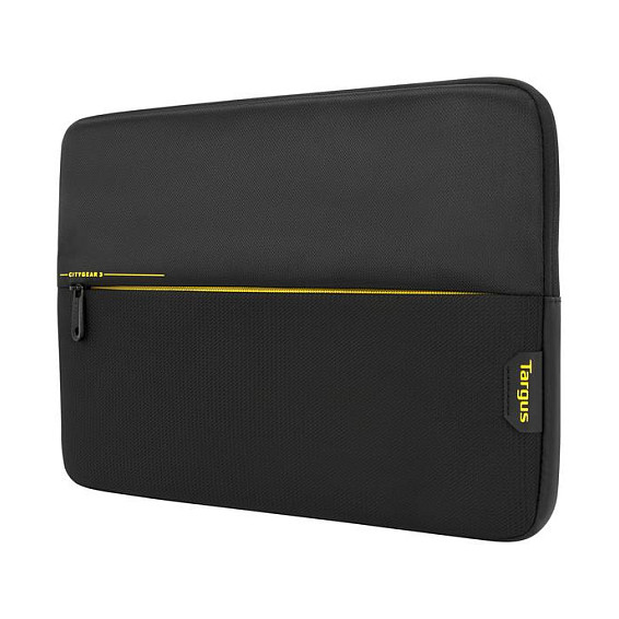Targus CityGear Funda para Portátil 33.8 cm (13.3"), Negro, de Poliéster y Poliuretano, con Bolsillo para Tablet, 230 g - Compatible con Cualquier Marca