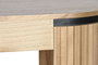 DKD Home Decor Consola Balines Haiarts 23 Natural Negro Madera Paulownia 120 x 39 x 88 cm