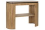 DKD Home Decor Consola Balines Haiarts 23 Natural Negro Madera Paulownia 120 x 39 x 88 cm