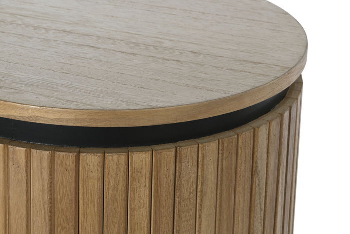 DKD Home Decor Consola Balines Haiarts 23 Natural Negro Madera Paulownia 120 x 39 x 88 cm