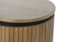 DKD Home Decor Consola Balines Haiarts 23 Natural Negro Madera Paulownia 120 x 39 x 88 cm