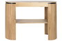 DKD Home Decor Consola Balines Haiarts 23 Natural Negro Madera Paulownia 120 x 39 x 88 cm