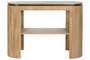 DKD Home Decor Consola Balines Haiarts 23 Natural Negro Madera Paulownia 120 x 39 x 88 cm