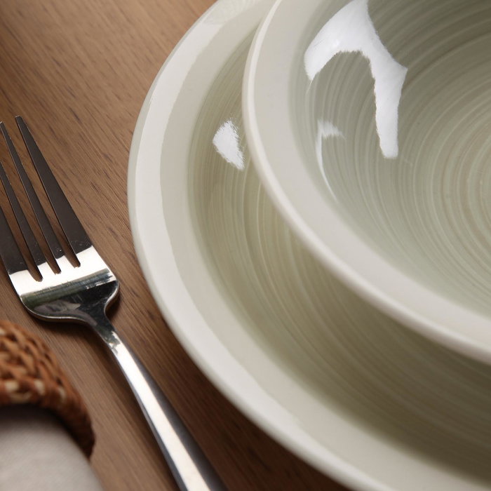 Versa Vajilla 18 Piezas Legrand Gris Dolomita 26 cm (2 Unidades)