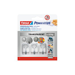 Tesa Powerstrips Draht Haken 0.5kg transparente Tesa Powerstrips Draht Haken 0.5kg transparente