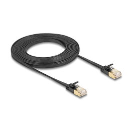 DELOCK Cable de red Cat 7 U/FTP plano de 3 m negro