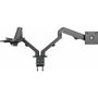 Vision Soporte para Monitor VFM-DAD/4 para dos pantallas de 27 pulgadas, Negro