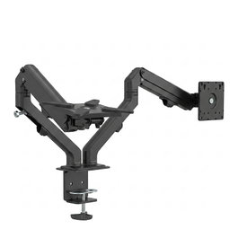 Vision Soporte para Monitor VFM-DAD/4 para dos pantallas de 27 pulgadas, Negro