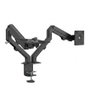 Vision Soporte para Monitor VFM-DAD/4 para dos pantallas de 27 pulgadas, Negro