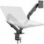 Vision VFM-DAD/4 Soporte doble para monitor de escritorio, 2 pantallas de 17" a 27", VESA 75x75/100x100, Negro