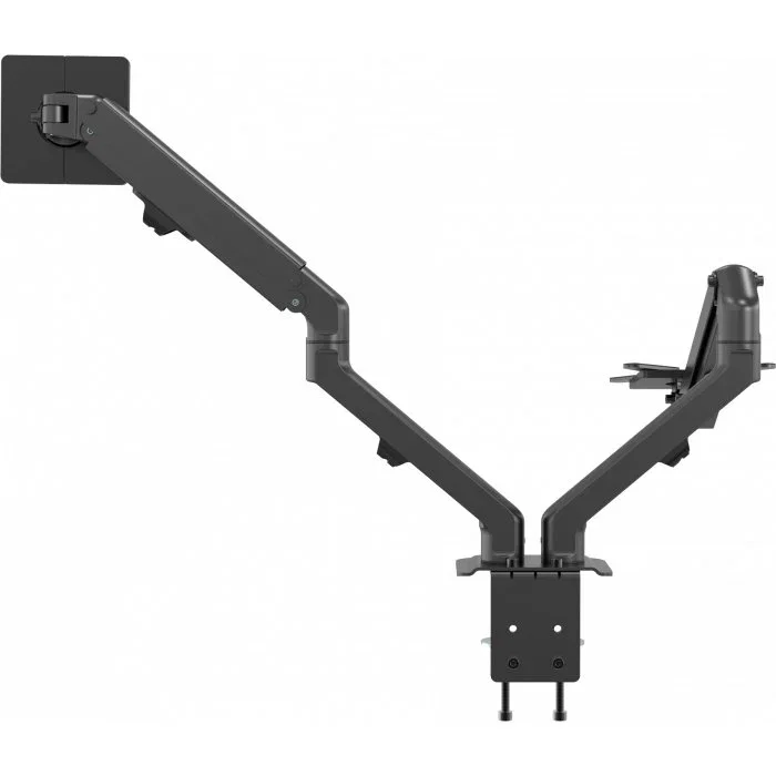 Vision VFM-DAD/4 Soporte doble para monitor de escritorio, 2 pantallas de 17" a 27", VESA 75x75/100x100, Negro