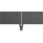 Vision VFM-DAD/4 Soporte doble para monitor de escritorio, 2 pantallas de 17" a 27", VESA 75x75/100x100, Negro