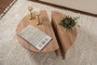 Nordure Mesa de Centro Atlantic Pine Pino Melamina 18mm Mesa Grande 90x30x60 cm Mesa Pequeña 85x35x30 cm