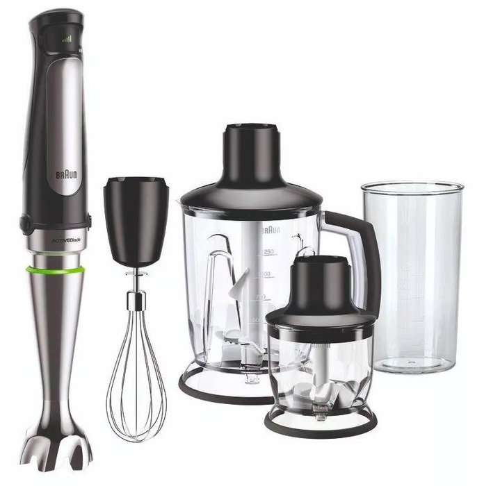 Braun MultiQuick 7 MQ 7045X Batidora de inmersión con Tecnología ActiveBlade, Negro y Acero inoxidable Braun MultiQuick 7 MQ 7045X Batidora de inmersión con Tecnología ActiveBlade, Negro y Acero inoxidable