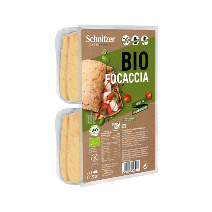 SCHNITZER Panecillos Focaccia BIO SG 220gr