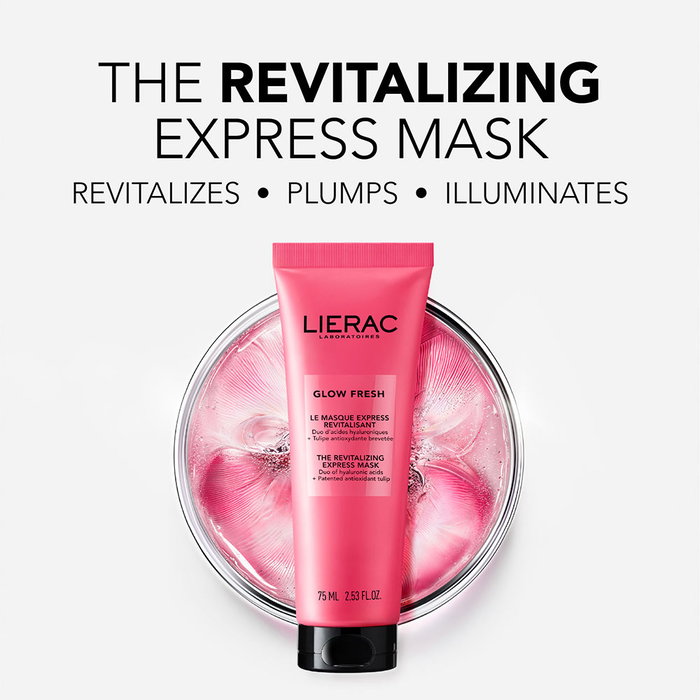 Lierac Glow Fresh Mascarilla Express Revitalizante Gel-Crema - Brillo Instantáneo en 10 Minutos, 94% Ingredientes Naturales, 75 ml Lierac Glow Fresh Mascarilla Express Revitalizante Gel-Crema - Brillo Instantáneo en 10 Minutos, 94% Ingredientes Naturales, 75 ml