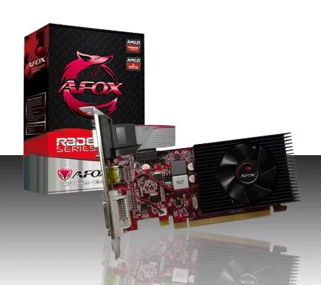Afox AF5450-2048D3L5 Tarjeta Gráfica AMD Radeon HD 5450 2 GB GDDR3 64-bit PCI Express 2.0 x16 con Ventilador, HDMI, DVI, VGA