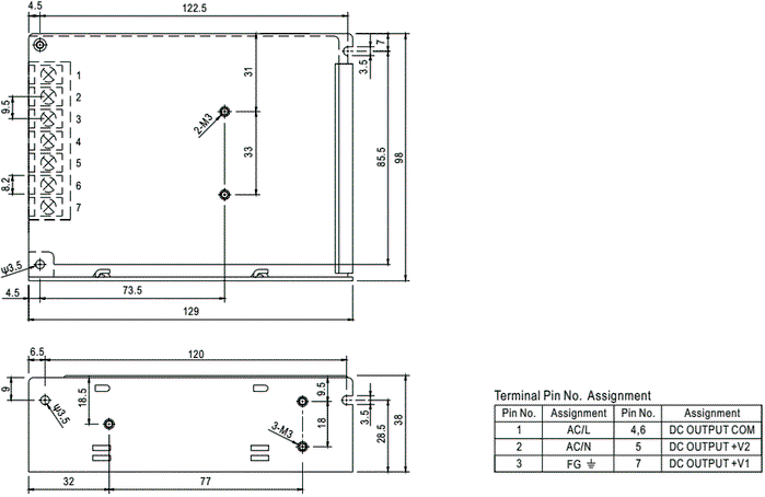 MEAN WELL RD-65B Alimentador de Impulso 68W