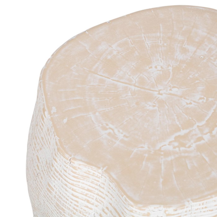 DKD Home Decor Mesita Auxiliar Item Home Madera Mungur Tallada 30 x 30 x 45 cm