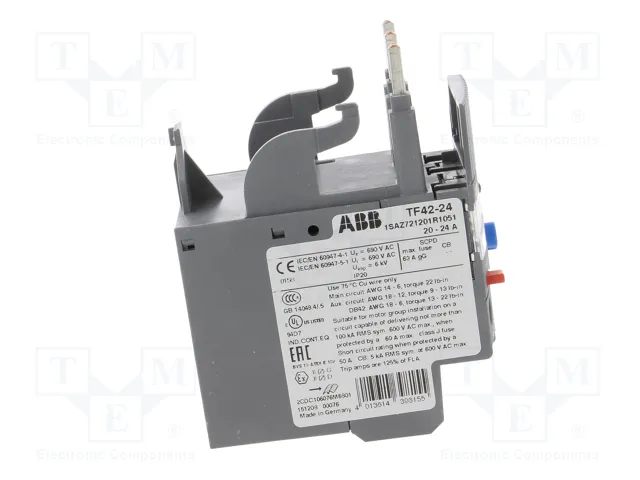 ABB TF42-24 Relé térmico 20÷24A ABB TF42-24 Relé térmico 20÷24A