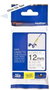 Brother TZe-FX231 Cinta Laminada Flexible 12mm Blanco/Negro