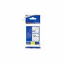 Brother TZe-FX231 Cinta Laminada Flexible 12mm Blanco/Negro