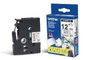 Brother TZe-FX231 Cinta Laminada Flexible 12mm Blanco/Negro