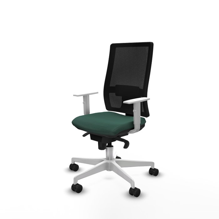 PIQUERAS Y CRESPO Silla de oficina Horna con mecanismo Sincro, Verde botella y Negro PIQUERAS Y CRESPO Silla de oficina Horna con mecanismo Sincro, Verde botella y Negro
