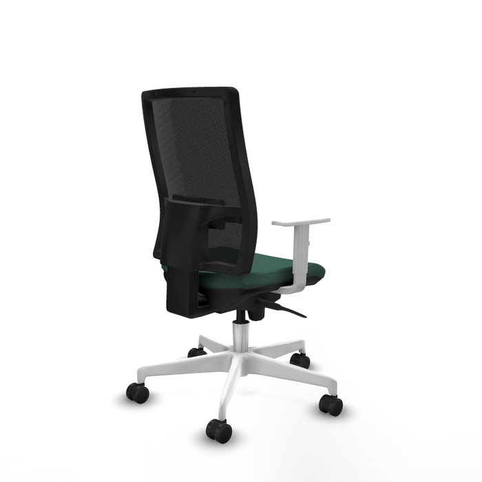 PIQUERAS Y CRESPO Silla de oficina Horna con mecanismo Sincro, Verde botella y Negro PIQUERAS Y CRESPO Silla de oficina Horna con mecanismo Sincro, Verde botella y Negro