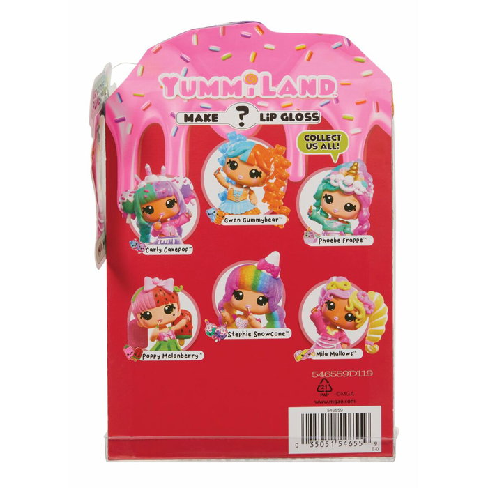 Yummiland Muñeca de brillo labial Mila Mallows - Combo de cambio de color Yummiland Muñeca de brillo labial Mila Mallows - Combo de cambio de color