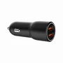 Gembird TA-UC-A2QC36-CAR-01 Cargador Rápido para Coche con 2 Puertos USB, Quick Charge 3.0, 36 W, Negro