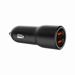 Gembird TA-UC-A2QC36-CAR-01 Cargador Rápido para Coche con 2 Puertos USB, Quick Charge 3.0, 36 W, Negro