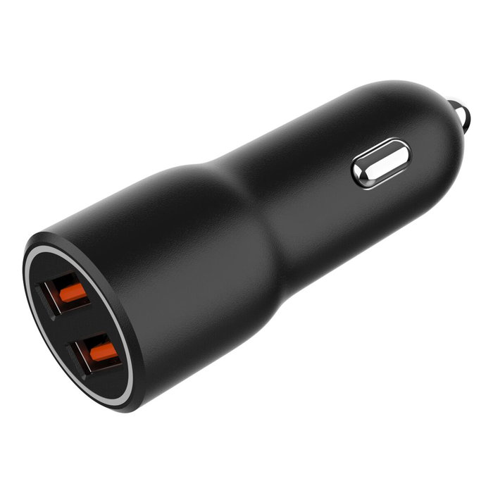 Gembird Cargador de coche rápido 36 W con 2 puertos USB QC3.0 Negro