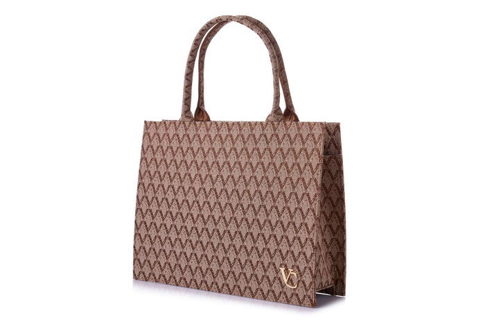 Vince Camuto Bolsa Tote Mink en Cuero de Polivinilo Elegante y Sofisticada para Mujer 38x15x30 cm
