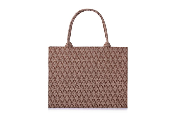 Vince Camuto Bolsa Tote Mink en Cuero de Polivinilo Elegante y Sofisticada para Mujer 38x15x30 cm