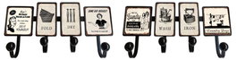DKD Home Decor Perchero de Pared de Metal Vintage con 4 Colgadores