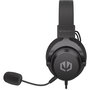 ENDORFY VIRO Infra Auriculares Diadema Alámbricos 3.5mm para Música/Uso Diario, Supraaurales con Micrófono Desmontable, Negro