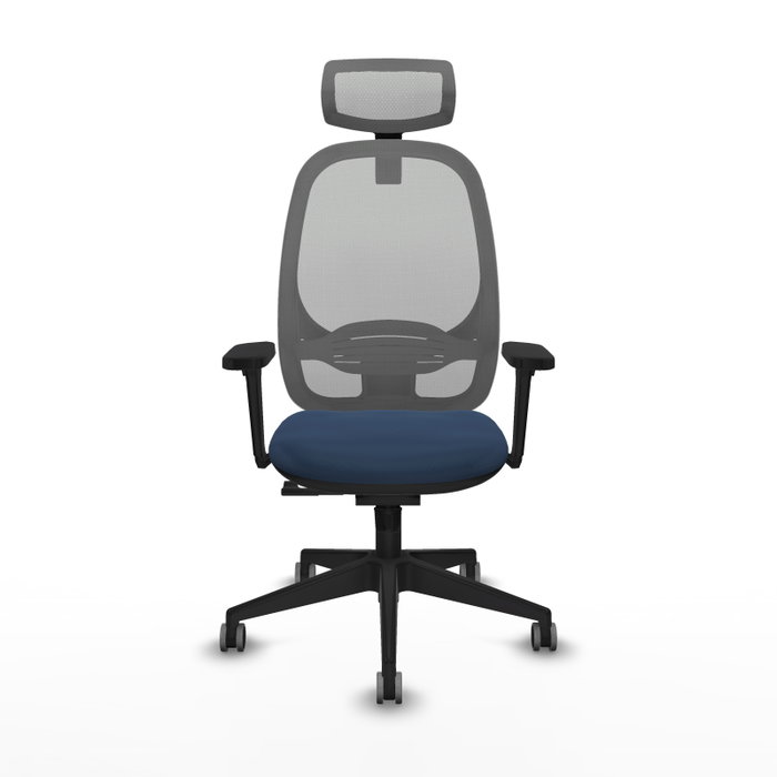 PIQUERAS Y CRESPO Silla de oficina Cilanco con mecanismo Sincro, Azul marino y Gris PIQUERAS Y CRESPO Silla de oficina Cilanco con mecanismo Sincro, Azul marino y Gris