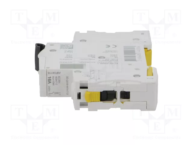 SCHNEIDER ELECTRIC Interruptor magnetotérmico iC60N 16A 1P Curva C SCHNEIDER ELECTRIC Interruptor magnetotérmico iC60N 16A 1P Curva C