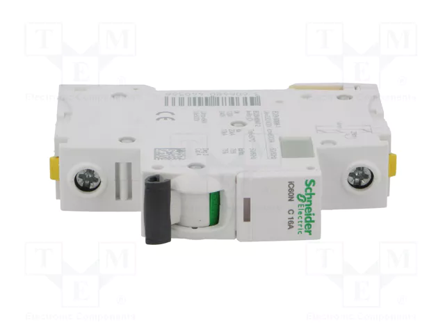 SCHNEIDER ELECTRIC Interruptor magnetotérmico iC60N 16A 1P Curva C SCHNEIDER ELECTRIC Interruptor magnetotérmico iC60N 16A 1P Curva C