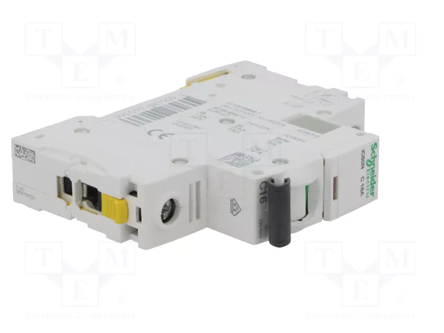 SCHNEIDER ELECTRIC Interruptor magnetotérmico iC60N 16A 1P Curva C SCHNEIDER ELECTRIC Interruptor magnetotérmico iC60N 16A 1P Curva C