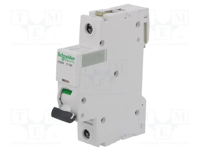 SCHNEIDER ELECTRIC Interruptor magnetotérmico iC60N 16A 1P Curva C SCHNEIDER ELECTRIC Interruptor magnetotérmico iC60N 16A 1P Curva C