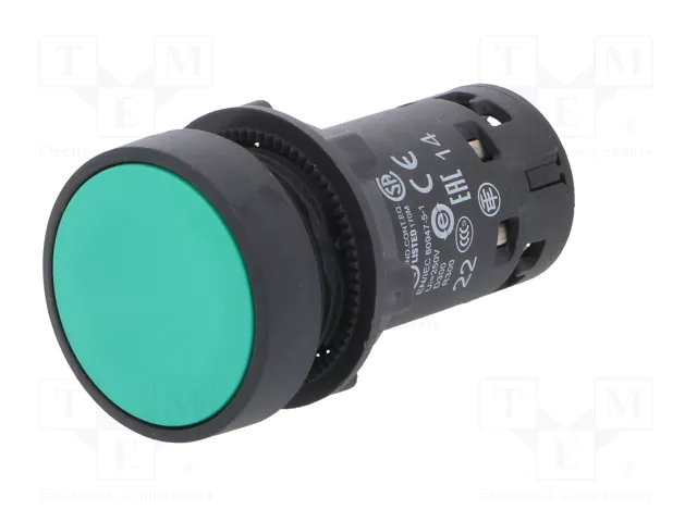 SCHNEIDER ELECTRIC Interruptor de presión Harmony XB7 22mm Verde NC+NA