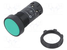 SCHNEIDER ELECTRIC Interruptor de presión Harmony XB7 22mm Verde NC+NA
