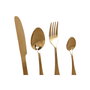 DKD Home Decor Set de Cubertería Chic Mision 16 Piezas Dorado