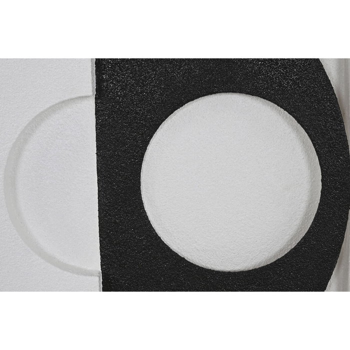 DKD Home Decor Cuadros Abstractos 3D de Yeso y MDF, Pack de 2 piezas, 60x60x6,5 cm